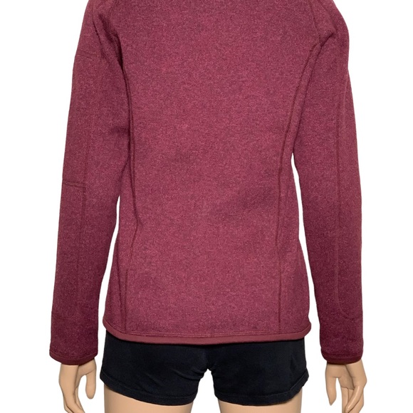 Patagonia Better Sweater Women's Maroon 1/4 Zip Pullover XS - Picture 6 of 13